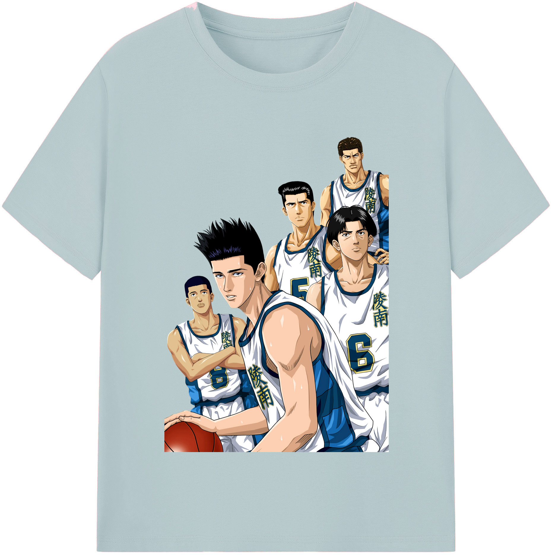 SLAM DUNK／スラムダンク 綿100％半袖Tシャツ（フロントプリント）